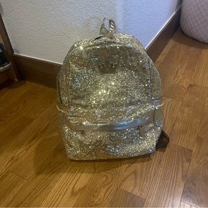 J.Estina Gold Sequined Backpack